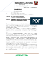 Informe N°122-2023 - Conformidad de Pago Mantenimiento Preventivo de Motocicleta Mdap