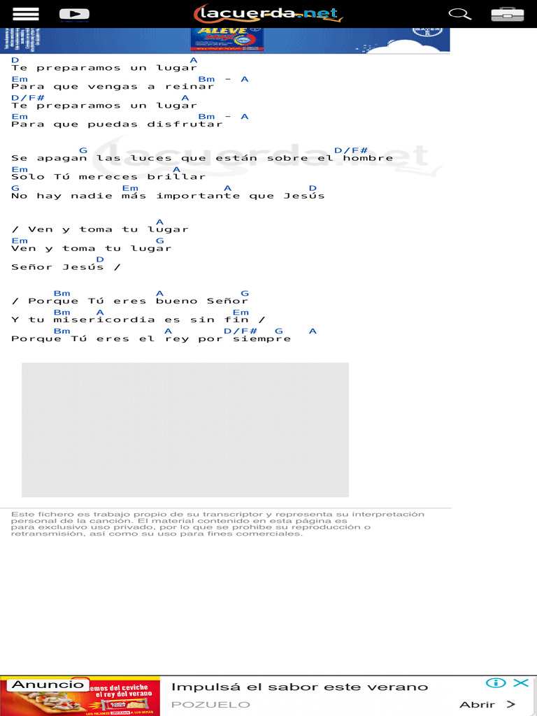 TOMA TU LUGAR, Marcos Acordes PDF