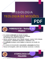 MISSIOLOGIA Teologia de Missoes PDF