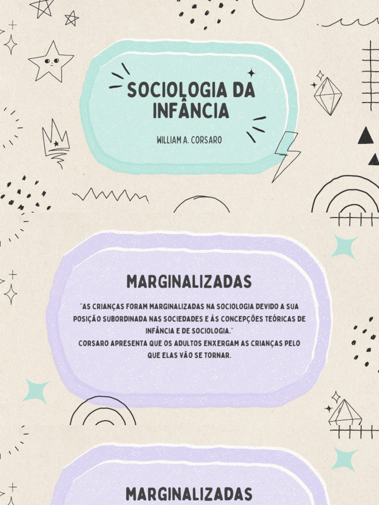 Sociologia da Infância por Corsaro | PDF | Sociologia | Sociedade