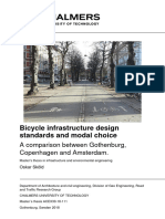 1 Bicycle Infrastructure Design Standards and Modal Choice A Comparison Between Gothenburg Copenhagen and Amsterdam