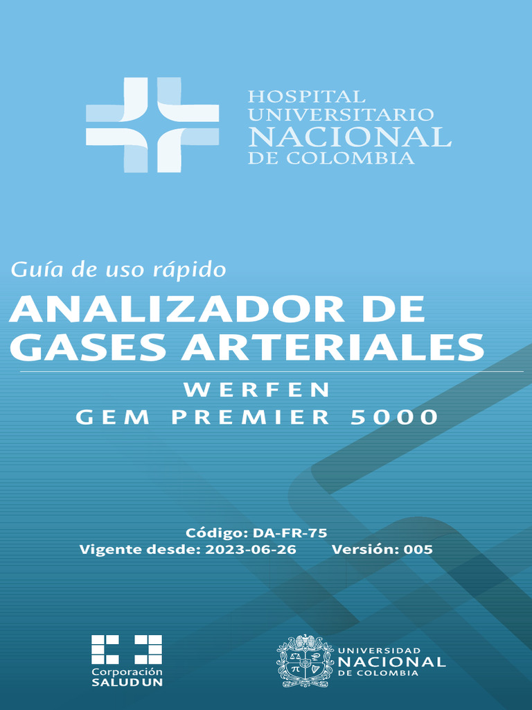Guia de Uso Rapido Analizador de Gases Gem 5000 PDF