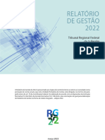 Relatório de Gestão 2022 - Tribunal Regional Federal Da 1 Região