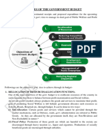 Objectives of The Government Budget