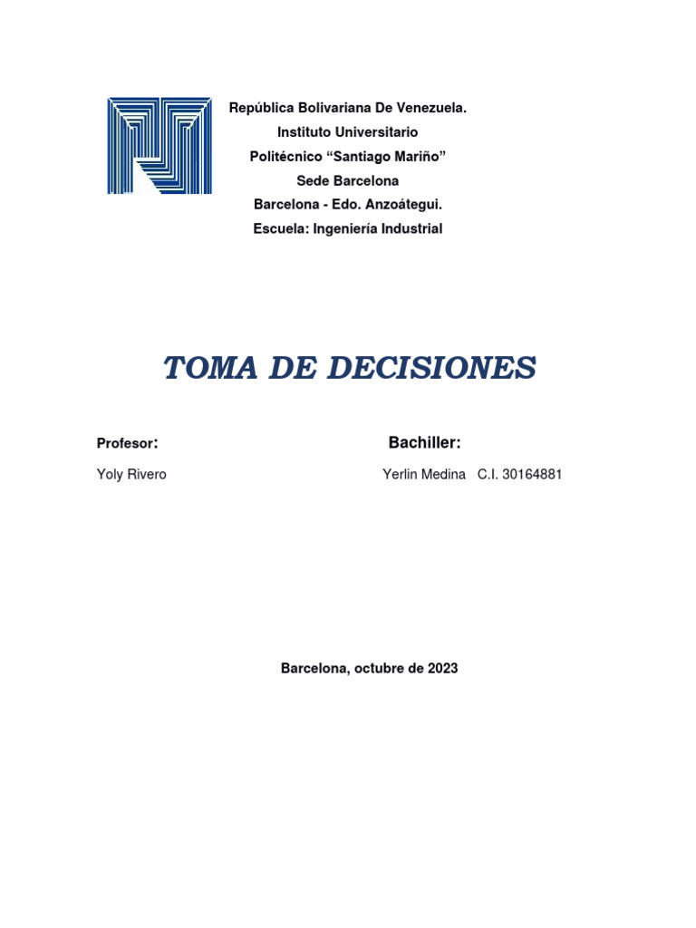 Guía Completa sobre Toma de Decisiones | PDF | Crecimiento personal y ...
