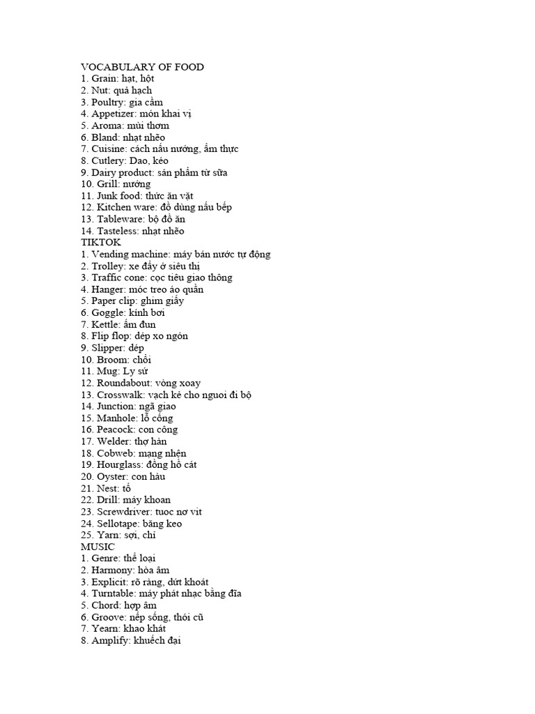 VOCABULARY | PDF
