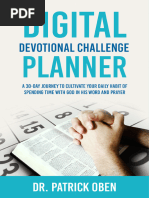 Digital Devotional Challenge Planner - Dr. Patrick Oben