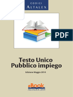 Altalex Testo Unico Pubblico Impiego