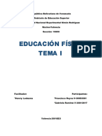 Educación Física Tema #1