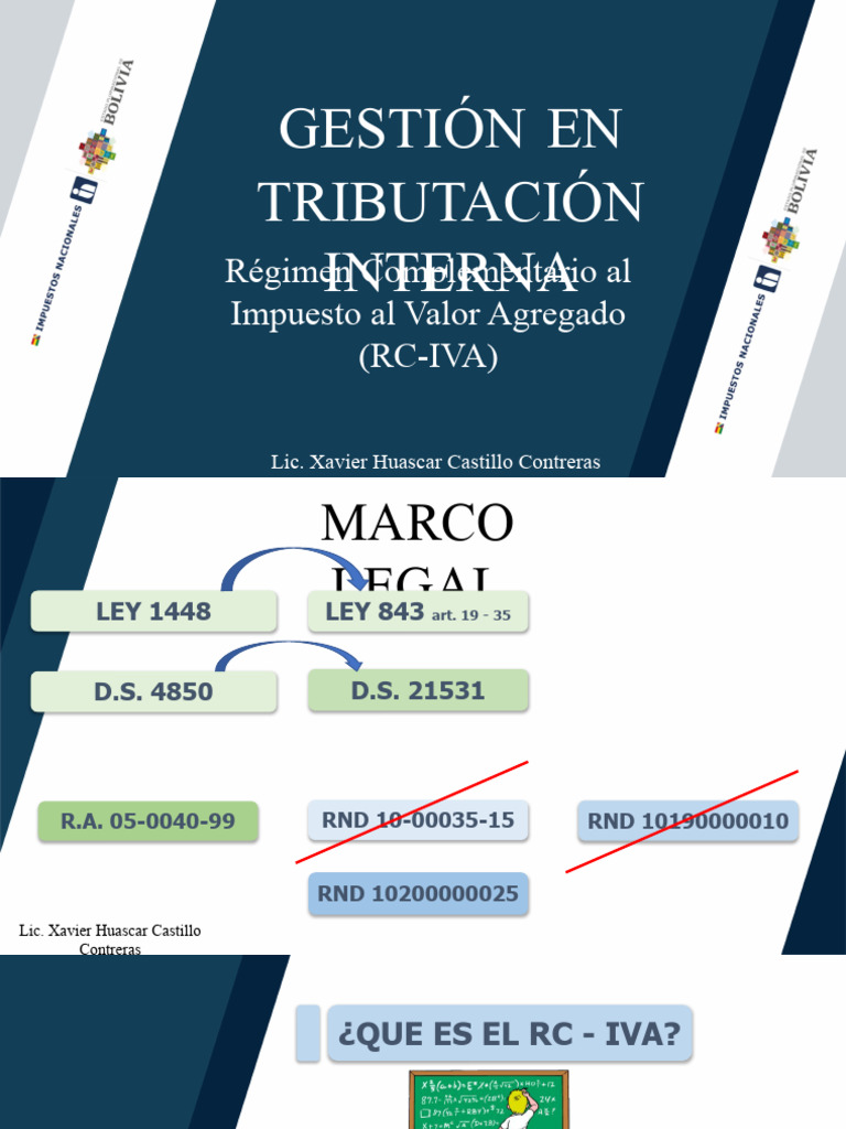RC Iva | PDF | Impuestos | Impuesto al valor agregado