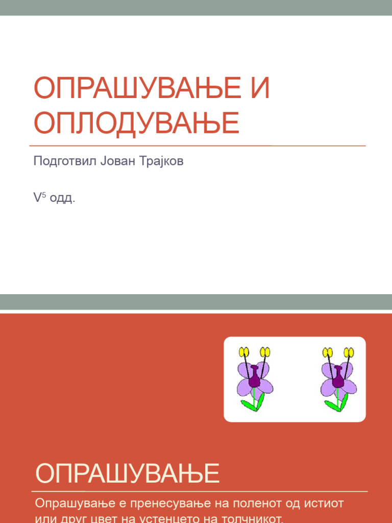Животен циклус на цветот | PDF