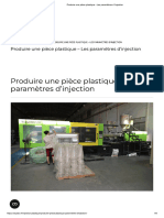 Produire Une Pièce Plastique - Les Paramètres D 'Injection