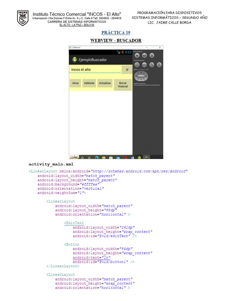 Buscador Web en Android con WebView | PDF | Software móvil | Ciencias ...