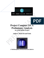 Project Compass 2 0 Preliminary Analysis