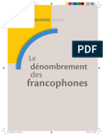 Dénombrement: Francophones