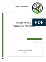 Proyecto Final Evaluación Educativa