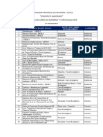 Lista Oficial de Participación Al Corso Ecoalegorico