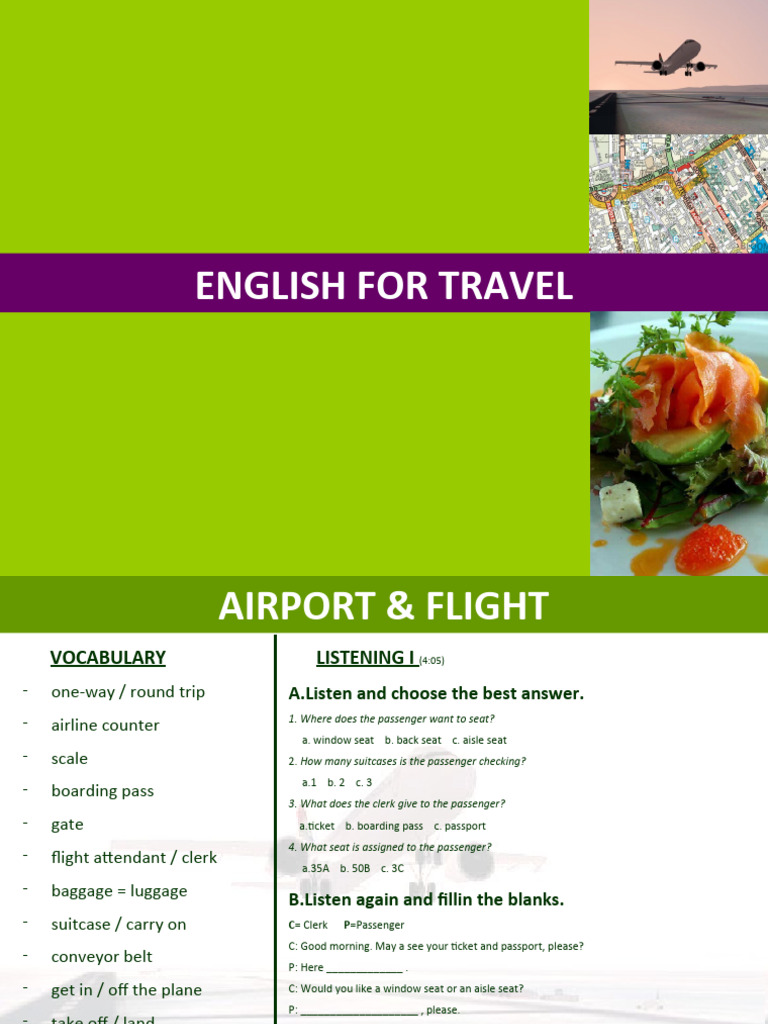 Travel English: Essential Conversations | PDF