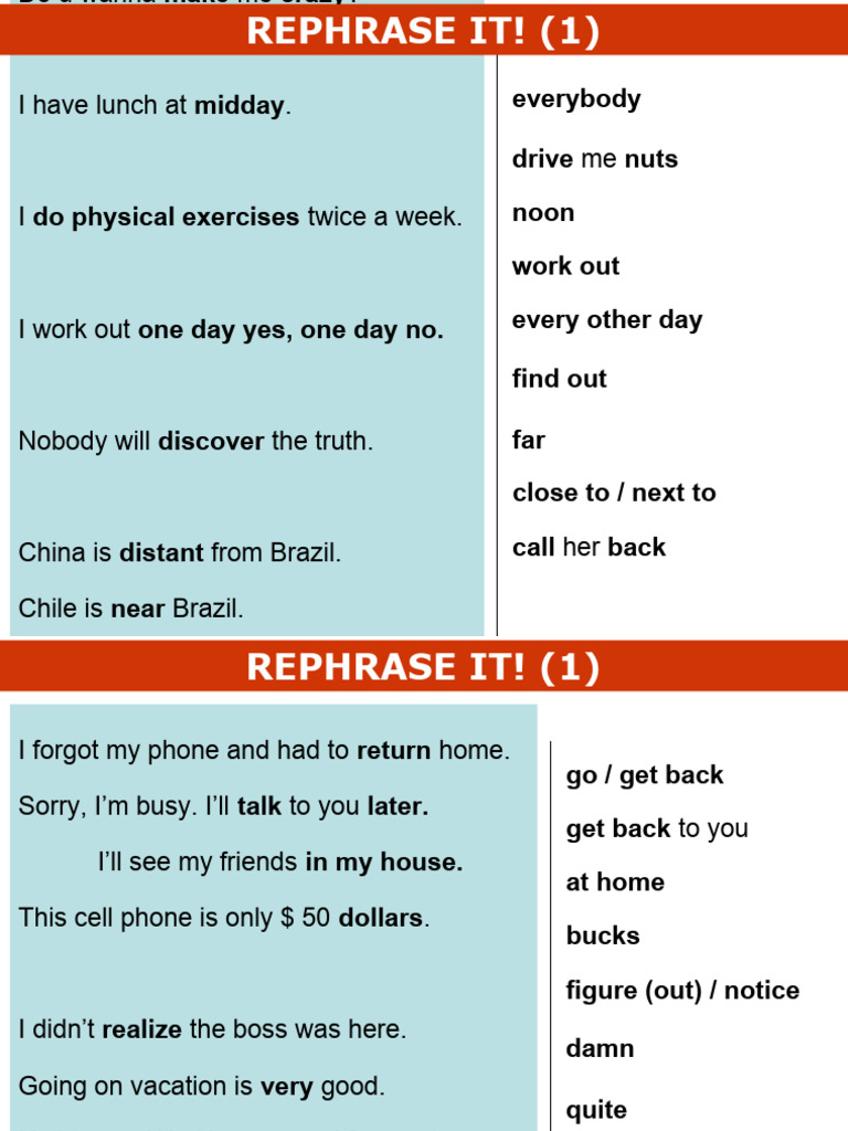 Rephrase It PDF