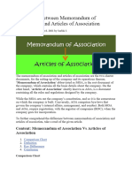 1d Memorandum and Articles of Association