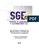 Plan Vigilancia Prevención y Control COVID-19 - SGE SRL 2021