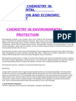Role of Chemistry in Environmental Protection