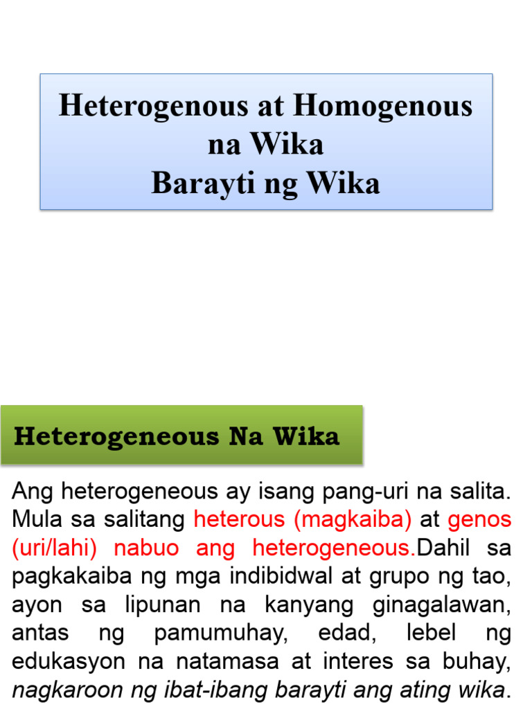 6hetero and Homo | PDF