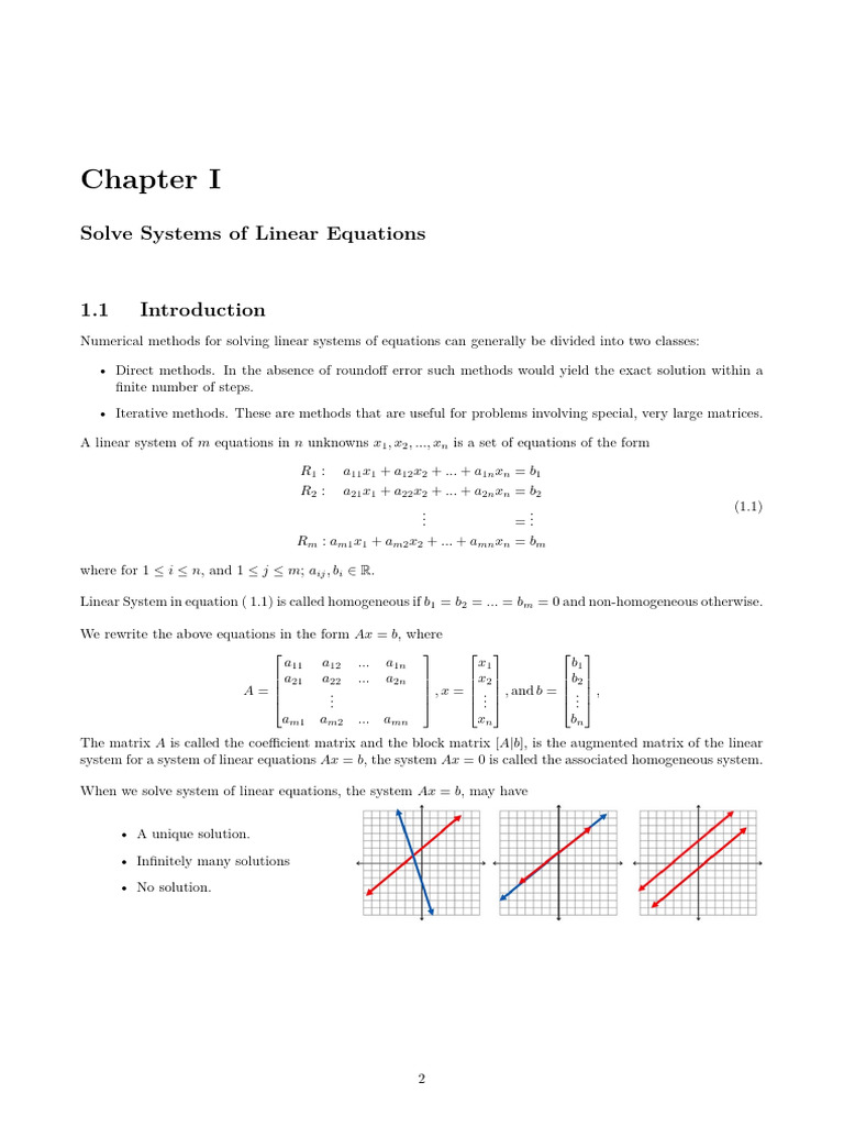 Solving Linear Systems PDF