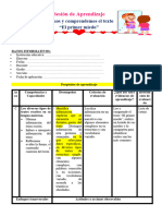 3° Sesión Día 3 Com Leemos y Comprendemos El Texto El Primer Miedo Experiencia 2 Semana 3