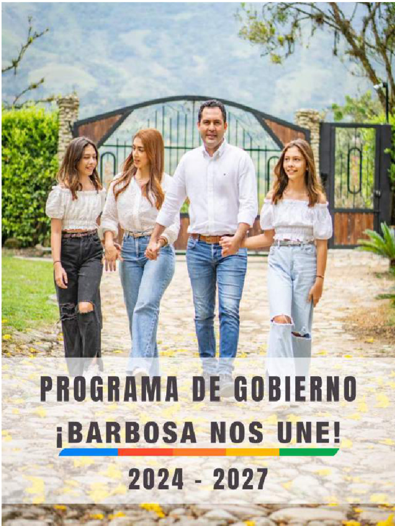Programa de Gobierno 20242027 ¡Barbosa Nos Une! PDF Desarrollo