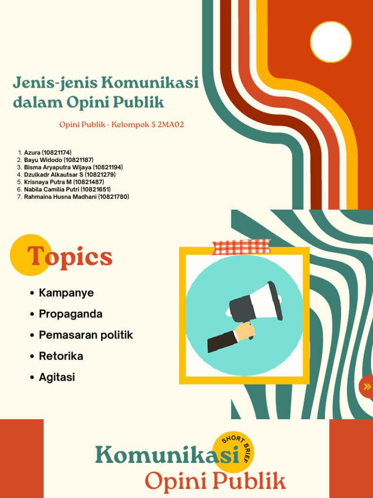 Jenis Komunikasi dalam Opini Publik | PDF