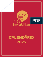 Calendario 2023 Vermelho