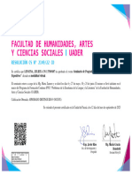 Certificado Marta Zamero