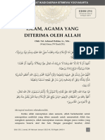 Edisi 291 - 040222 - AchmadDahlan - Islam Agama Yang Diterima Oleh Allah