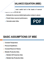 Material Balance Equation (Mbe)