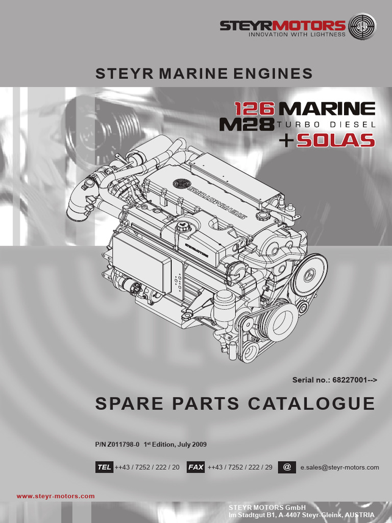 STEYR Marine Engines Parts Catalogue | PDF | Screw | Internal ...