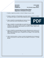 Asignación 3 - Arreglos y Procedimiientos Funciones