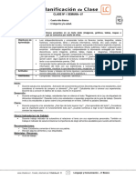 4Basico - Planificacion de Clase Lenguaje y C. - Semana 07