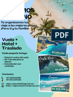Flyer de Agencia de Viajes Verano Audaz Azul