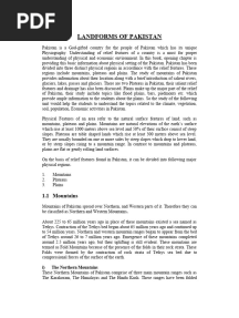 Landforms of Pakistan 2