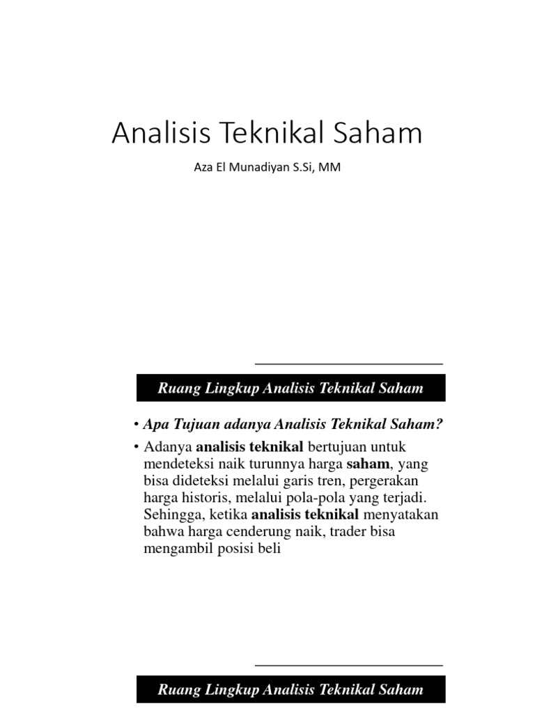 Analisis Teknikal Saham Pdf
