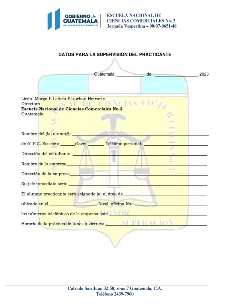 Formato de confirmaci n de pr ctica 2023 pdf