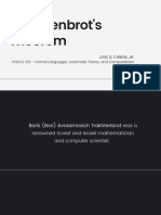 Candia - Trakhtenbrot's Theorem