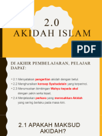 2.0 AKIDAH ISLAM - MFDGD