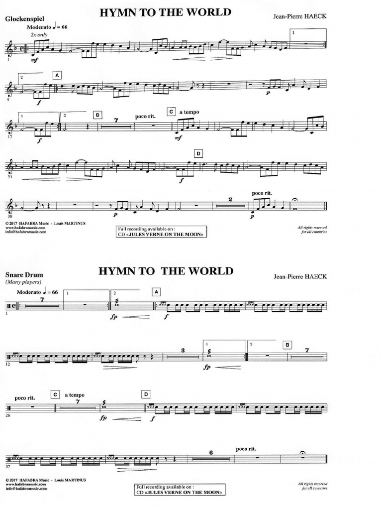 Glockenspiel Snare Drum PDF