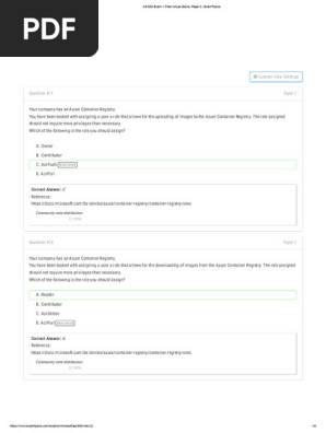 AZ-500 Exam – Free Actual Q&as, Page 2 _ ExamTopics