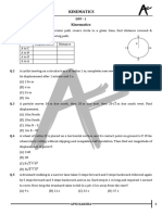 DPP - 01 - Kinematics