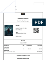 Jawaan Movie Ticket