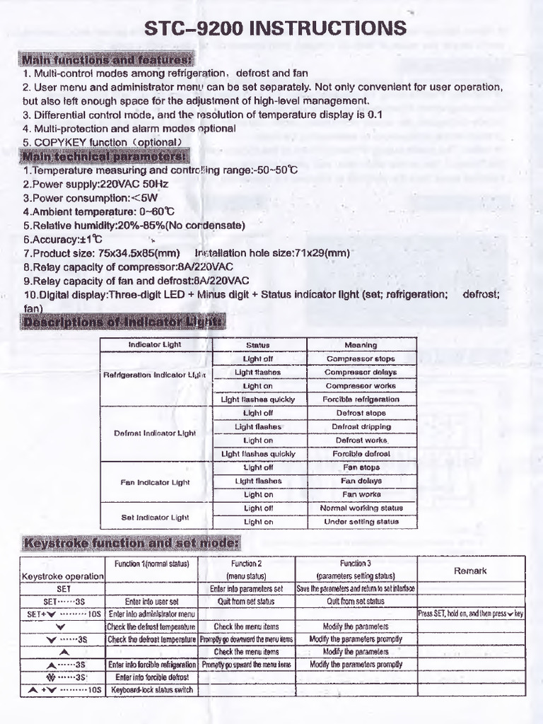 STC 9200 | Download Free PDF | Computer Keyboard | Electrical Engineering