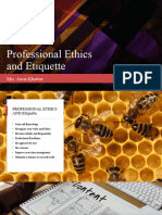 Professional Ethics and Etiquettes
